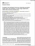 J of Sytematics Evolution - 2021 - Rinc n‐Barrado - Ecological and geological processes impacting speciation modes drive.pdf.jpg