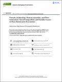Female Leadership Democratization and Firm Innovation Social Inequalities and Gender Issues in Post Communist Economies.pdf.jpg